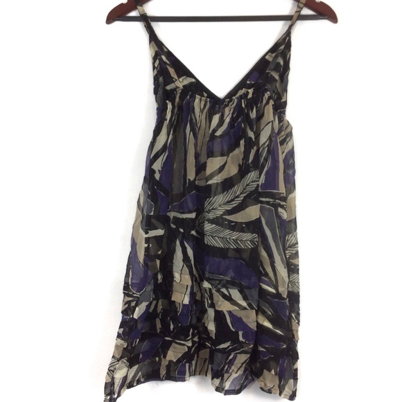 XSOLDXAnthropologie Sparkle Fade Silk Babydoll Top - Picture 2 of 4